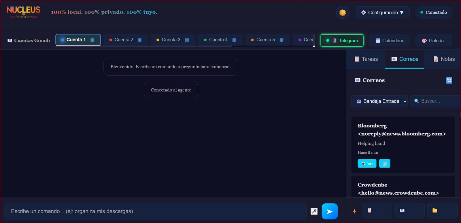 NUCLEUS Email Interface